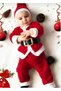 Unisex Children's Santa Claus Outfit/ Christmas Costume Set/ New Year Themed Christmas Outfit Tight Fitting - 5