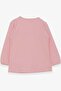 Girl's Long Sleeve T-Shirt Ruffled, Age 3-8, Powder - 2