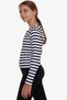Girl's Long Sleeve T-Shirt Striped Square Neck 9-14 Years, Mixed Color - 3