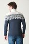 60900 Turtleneck Jacquard Knitwear Sweater - 3