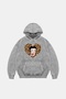 Betty Boops Printed Oversize Unisex Premium Washable White Hoodie
