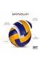 Spot Volleyball | Yellow/Blue | Size: 4 | Leather/Rubber |  280 Grams,18 Panels | Waterproof - 2