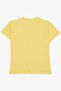 Boys' T-shirt with Logo and Text Printed, Ages 9-14, Yellow - 2