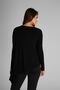 Women's Black Asymmetric Cut Blouse 14L4103 - 3