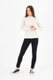 Women's Ribbed Camisole Turtleneck Knitted Blouse - 5