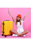 Cats Yellow Medium Size 24" Suitcase - 7