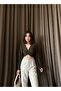 Spanish Sleeve Long Sleeve Twisted Blouse - 5