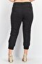 Women Regular Fit Stretchable Plain Jogger Pants, Black - 3