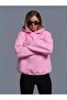 Women's Pink Eye Printed 3 Thread Thick Raster Hooded Sweatshirt Hoodie - 4