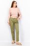 Women Regular Fit Plain Pants 30 Length, Olive - 4