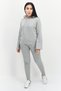 Women Sportswear Fit Brand Logo Training Hoodies, Grey - 4