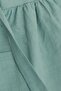 Girl's Linen Dress Buttoned with Side Pockets 1.5-5 Years, Mint Green - 7