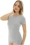 Short Sleeve Crew Neck Slim Fit Women's Body T-Shirt 2037 - 3