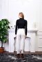 Unisex Night Black Cotton Turtleneck Camisole Raster Slimfit High Top Sweatshirt - 8