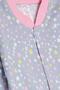 Baby Girl Romper with Colorful Star Patterned , 0-3 Months-6 Months, Gray - 3