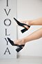 Sahra Navy Blue Patent Leather (8CM Heeled) Daily Use Shoes - 2