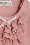 Baby Girl Blouse Laced Bow 6 Months-2 Years, Dried Rose - 3