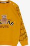 Boy's Tracksuit Set with Teddy Bear Embroidery, Age 1-4, Yellow - 3