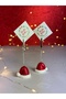 New Year's Hat Gift Mini 2-Piece Red Hat Note Photo Holder - 2