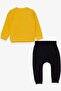 Baby Boy Tracksuit Set with Sling Print, 9 Months-3 Years, Yellow - 2