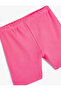 Basic Short Tights Textured Elastic Waist Cotton - 3