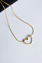 Steel Heart Knot Necklace