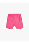 Basic Short Tights Textured Elastic Waist Cotton - 2