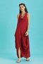 Autumnal Collar Authentic Red Dress - 2