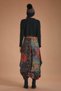 Baggy Long Skirt with Lace-up Waist and Pocket Detail - 4