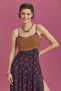 Strappy Slit Floral Robadan Dress - 3