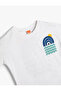 T-Shirt Short Sleeve Crew Neck Printed Cotton - 3