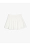 Skirt with Pleated Elastic Waist