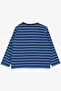 Baby Boy Long Sleeve T-Shirt Patchwork Striped 9 Months-3 Years, Blue - 2