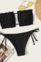 Brazilian Model Drawstring Bikini Set - 3