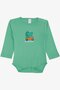 Baby Boy Snap Fastener Bodysuit with Crocodile Print, 9 Months-3 Years, Mint Green