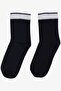 1-14 Years Old Striped Navy Blue Socks for Girls