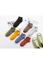 6 Pairs Unisex Colorful Teddy Bear Rubber Patterned Washable Booties Socks - 4