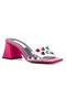 Sydney Fuchsia Transparent Accessory Slippers - 3