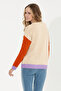 Women's Cream Melange Crew Neck Sweater 50254223 -Vr159 - 5