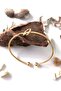 Gold Knot Detail Adjustable Cuff Bracelet - 3