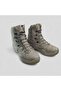 Military Camp Tactical Beige Cream Zip-Up Outdoor Faux Leather Tactical Winter Boots - 2