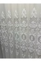 Helen Silver Detail 1/3 Firmly Plied Tulle Curtain Apm - 4