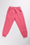 Comfortable Unisex Children's Sweatpants with Elastic Waistband, Fleece Inside and Pockets - Dusty Rose - 2