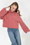 Women's Pink Turtleneck Sweater 50254500-Vr167