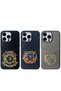Sbprc iPhone 15 Pro Compatible Case Abner Suede Embroidery Patterned Cover with Business Card - 4