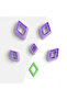 Rhombus Shaped Polymer Clay Mold, Earring Mold, Clay Cutter, 5 Sizes, No: 907