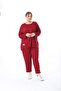 Women's Large Size Design Embroidered Modern Set - 5