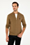 Men's Khaki Basic Knitwear Cardigan 50293526 -Vr027 - 3