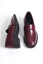 Burgundy Stylish Design Loafer Shoes - 3