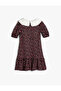 Viscose Floral Dress Baby Collar - 2